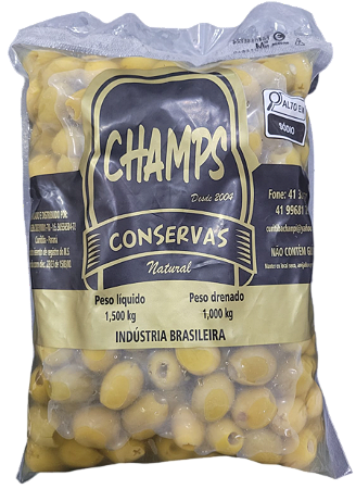 Azeitona Verde Sem Caroço Inteira - 1 kg