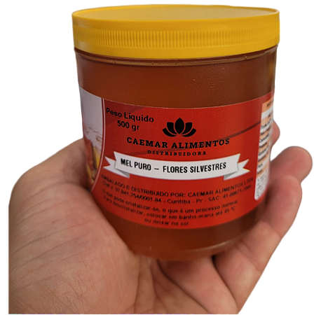 Mel Puro 100% Natural sem Conservantes - 500 gr