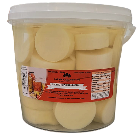 Palmito de Pupunha Rodela 1,8 kg