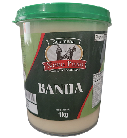 Banha Suína 100% Pura 1 kg - Sem Conservantes