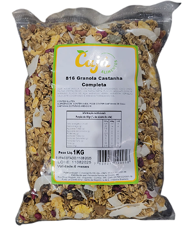 Granola C/ Castanha Completa - 1 kg - Sem Conservantes