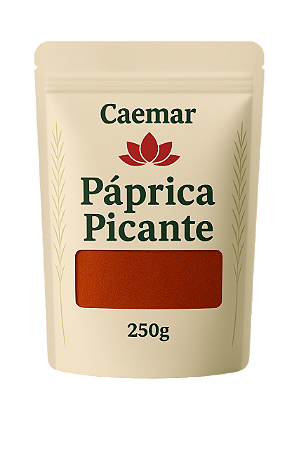 Páprica Picante 100% Pura - Sem Conservantes