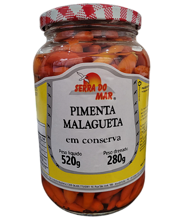 Pimenta Malagueta em Conserva 520 Gr