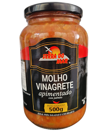 Molho Vinagrete c/ Pimenta e Palmito - 500 gr