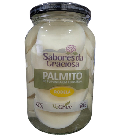 Palmito de Pupunha em Conserva - Rodela 300 gr