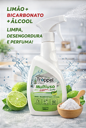 Limpador Multiuso com Bicabornato de Sódio e Alcool - 500 ml