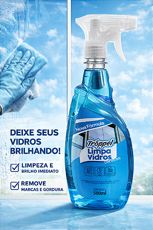 Limpa Vidros com Álcool - 500 ml