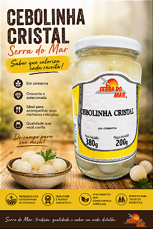 Cebolinha Cristal em Conserva - 200 gr
