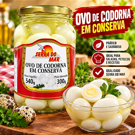 Ovo de Codorna em Conserva 300 gr