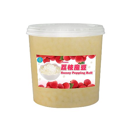 Bubble Tea - Popping Boba - Sabor Lichia - 3,4kg