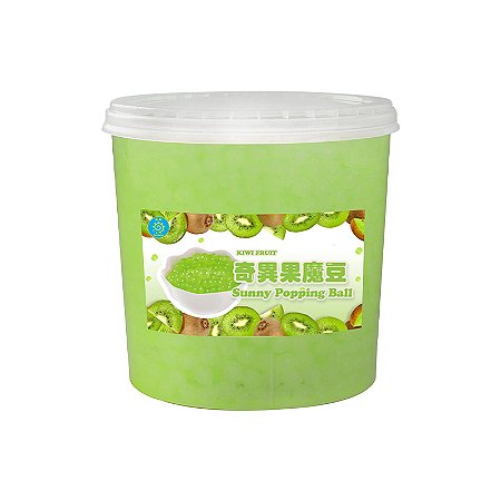 Bubble Tea - Popping Boba - Sabor Kiwi - 3,3kg