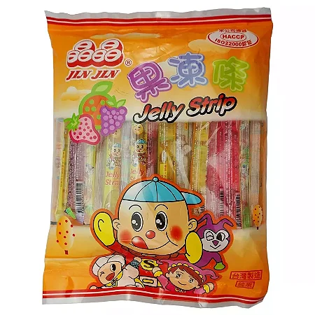 Gelatina de Frutas Jelly Strip Jin Jin - 470g