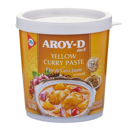 Pasta de Curry Amarelo Tailandês AROY D - 400g