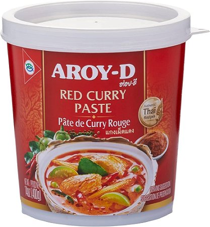 Pasta de Curry Vermelho Tailandês AROY D - 400g