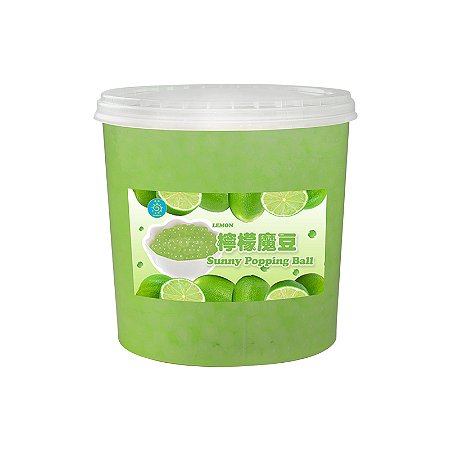 Bubble Tea - Popping Boba - Sabor Limão - 3,4kg