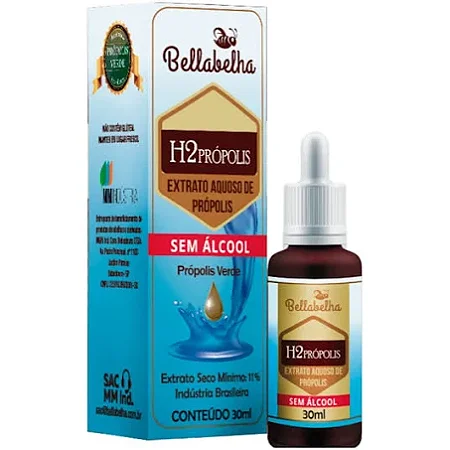H2Própolis - Extrato Aquoso de Própolis Bellabelha - 30ml