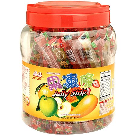 Gelatina de Frutas Jelly Strip Jin Jin - 1kg
