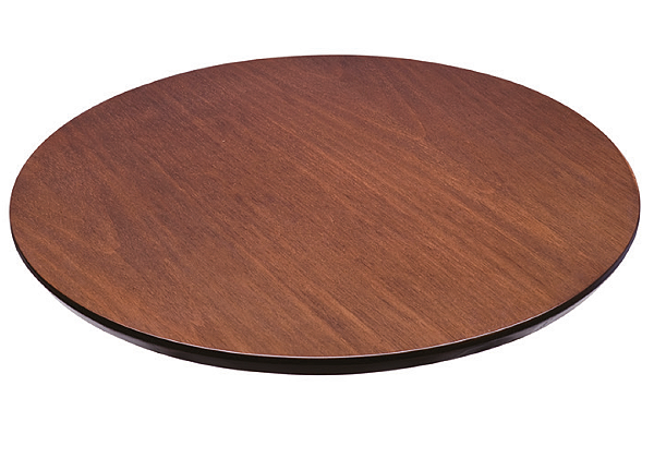 Prato Giratório de Mesa Madeira Diâmetro:60cm com Suporte em Alumínio