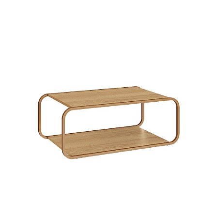 Mesa de Centro Luna 80cm Pé Metal - Hanover/Dourado