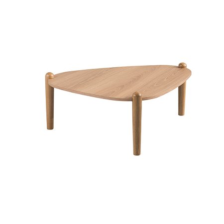 Mesa de Centro Orgânica Pé Madeira Hanover