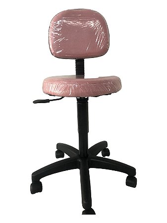 Cadeira estética mocho sued Rosa estética