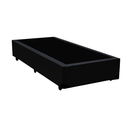 Base Box Solteiro Santo Box Sintético Preto 40x78x188