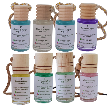 Aromatizante de Carro no Atacado - 20 unidades diversas essências