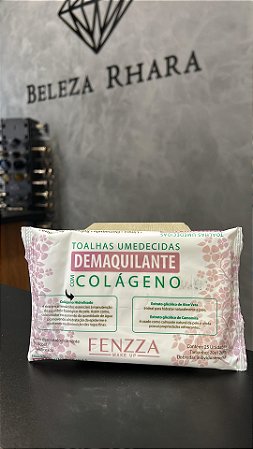 Lenço umedecido demaquilante com colágeno Fenzza