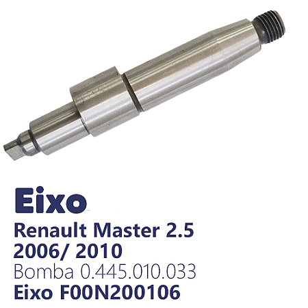 Eixo para bomba de alta pressão da Renault Master 2.5 2006/2010