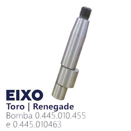 Eixo para bomba de alta pressão da Toro e Renegade