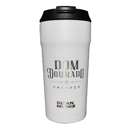 Copo Térmico Coffy Dom Dourado 473ml C/ Tampa Vacuo
