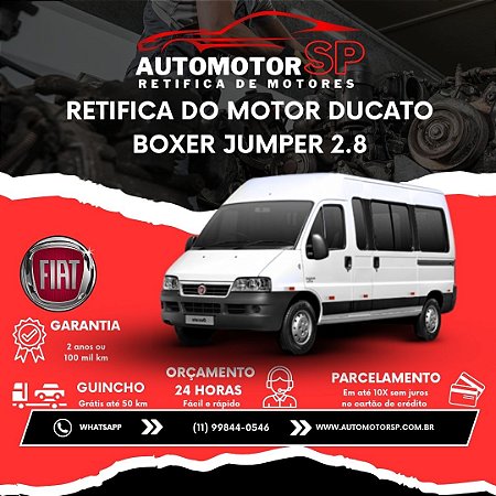 Retifica do Motor Ducato Boxer Jumper 2.8