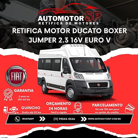 Retifica Motor Ducato Boxer Jumper 2.3 16V EURO V