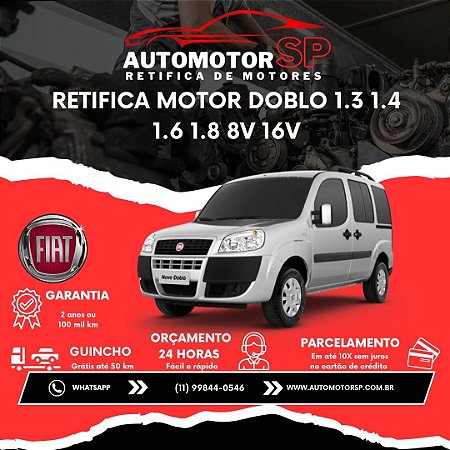 Retifica Motor Doblo 1.3 1.4 1.6 1.8 8V 16V