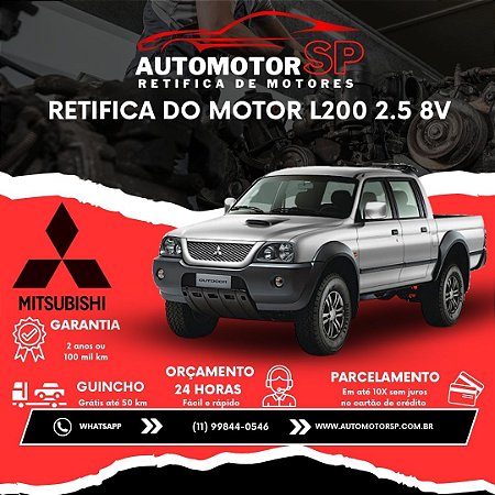 Retifica do Motor L200 2.5 8V