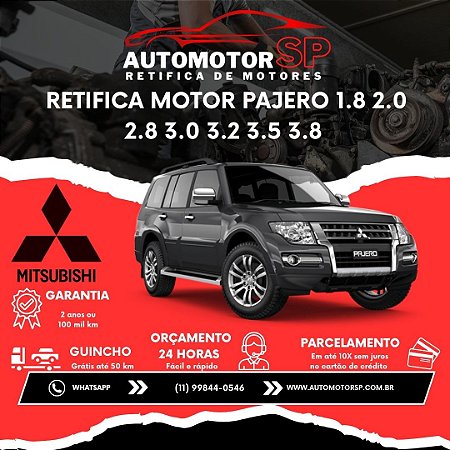 Retifica Motor Pajero 1.8 2.0 2.8 3.0 3.2 3.5 3.8