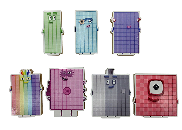 Numberblocks Personagens Dezenas e Centena