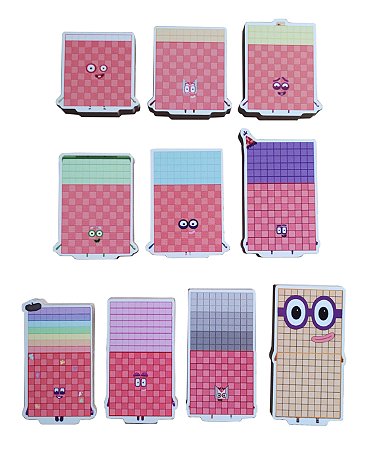 Numberblocks Personagens 110 ao 200