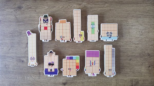 Numberblocks Personagens 21 ao 50