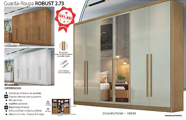 Guarda-Roupa ROBUST 2.73