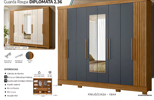 Guarda Roupa DIPLOMATA 2.36
