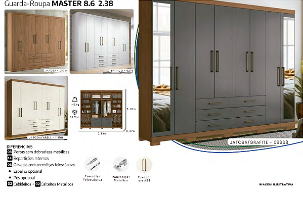 Guarda-Roupa MASTER 8.6 2.38