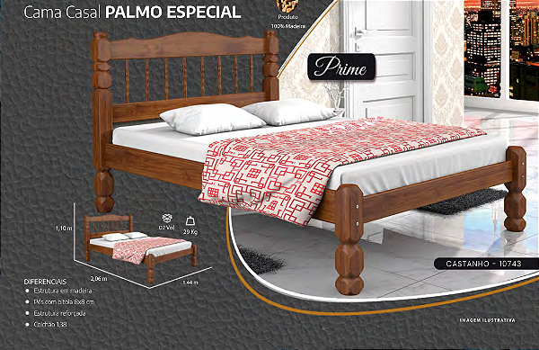 Cama Casal PALMO ESPECIAL