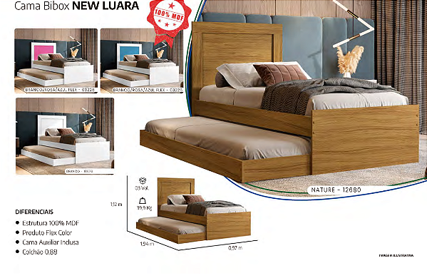 Cama Bibox NEW LUARA