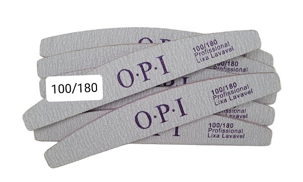 KIT Lixa OPI 100/180 pacote 20 unidades