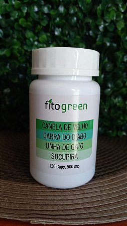 CANELA DE VELHO / GARRA DO DIABO / UNHA DE GATO E SUCUPIRA 120 CAPSULAS