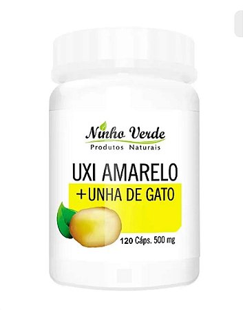 UXI AMARELO + UNHA DE GATO 120 CAPSULAS