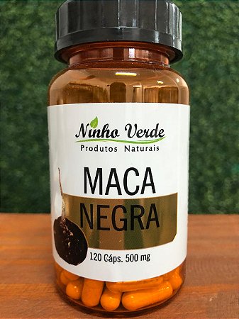 MACA PERUANA  NEGRA CÁPSULA NINHO VERDE 120 CAPSULAS
