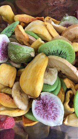 CHIPS DE FRUTAS TROPICAIS LIOFILIZADOS