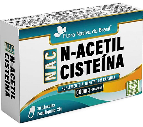 NAC- N ACETILCISTEINA 600MG 30 CAPSULAS